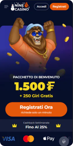 Home page die Nine Casino