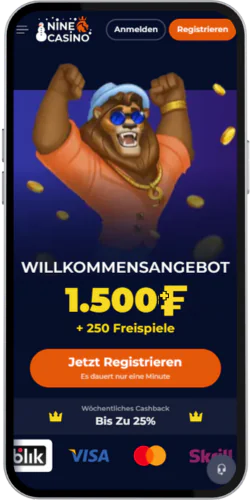 Nine Casino 3 Besuchen Sie die offizielle Website