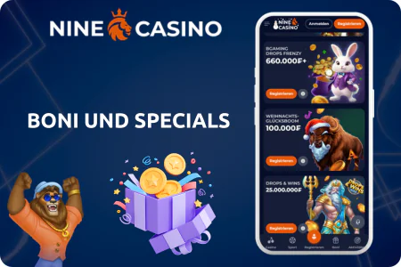 Nine Casino Die neuesten Boni und Specials