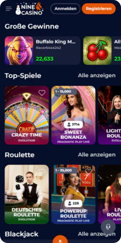 Nine Casino Live-Casinos