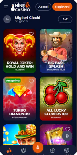 Slot machine Nine Casino